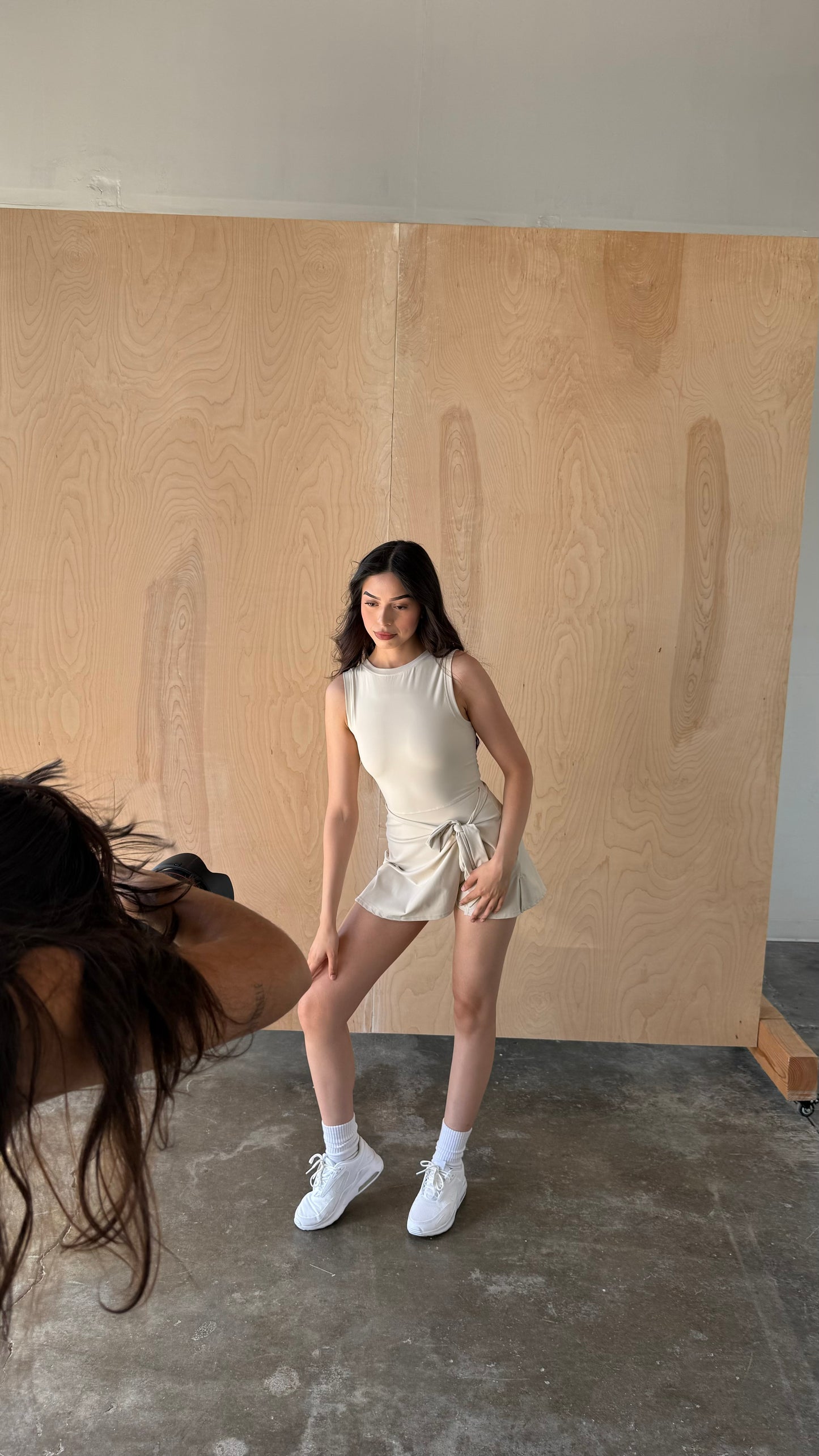Fit dress built-in shorts