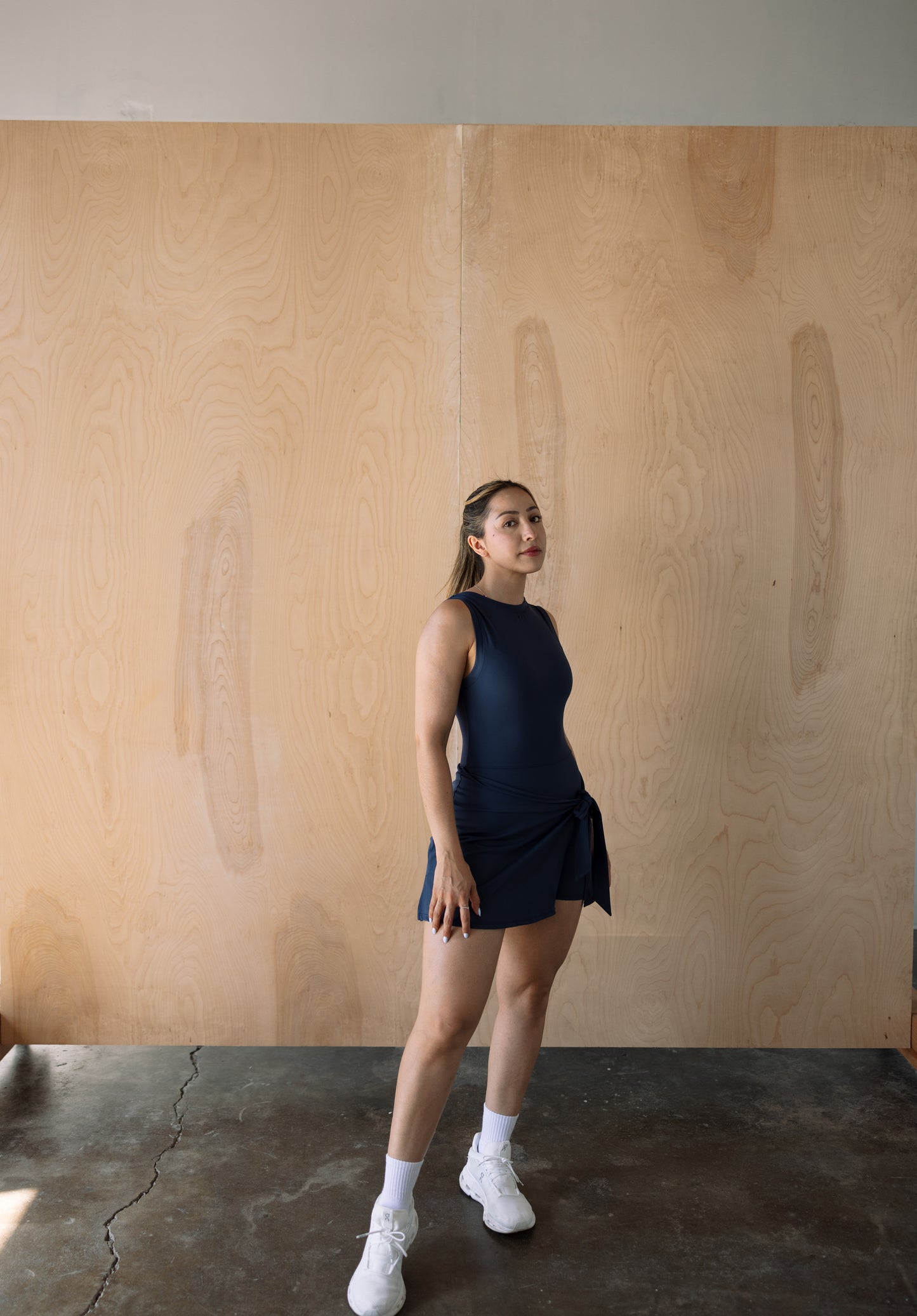 Fit dress built-in shorts